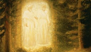 première vision de Joseph Smith Jr: le Père et le Fils devant lui