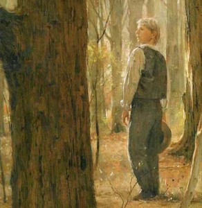 Joseph Smith Jr va dans les bois près de chez lui pour demander à Dieu ce qui est vrai et quelle Eglise il doit rejoindre