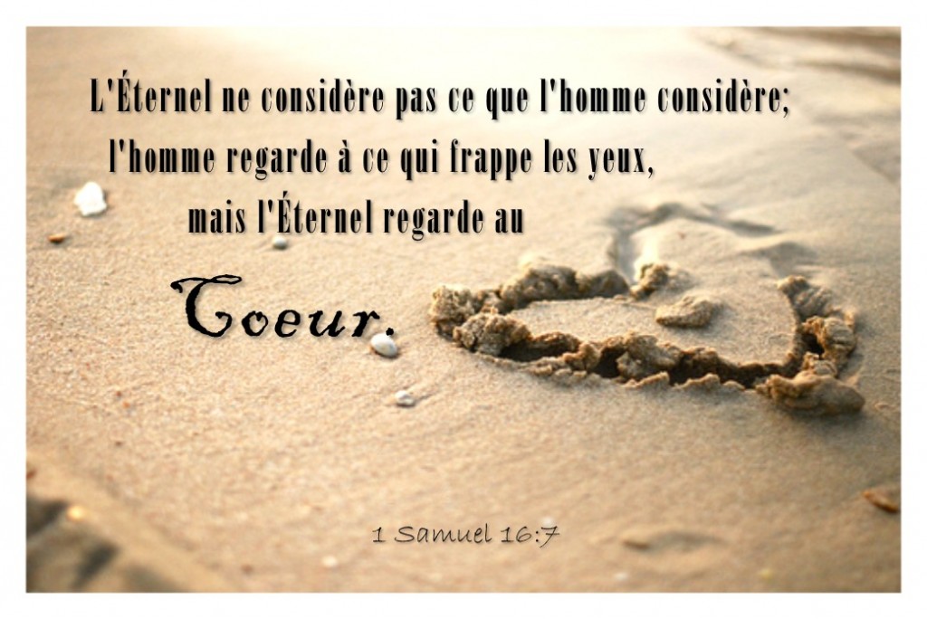 Dieu regarde au coeur