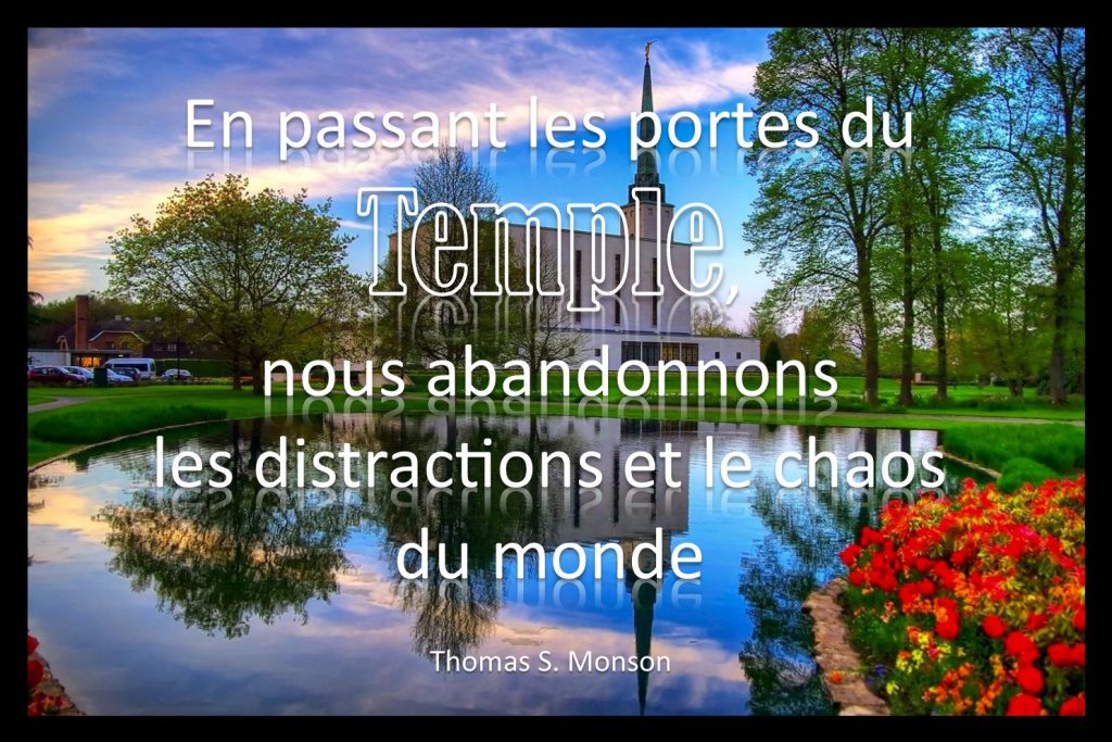 Temple loin des distractions