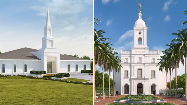 Kinshasa and Barranquilla Mormon Temples