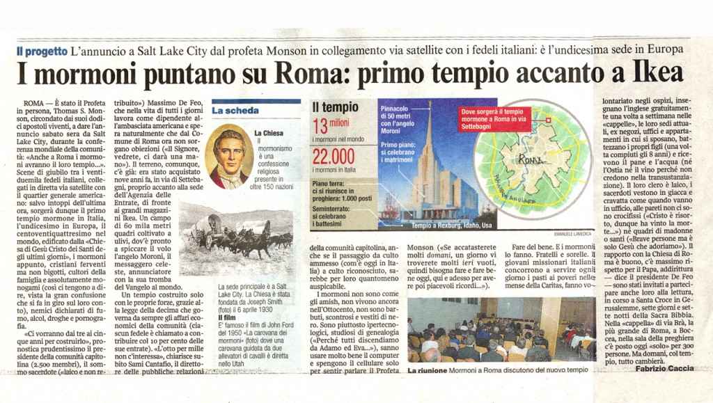 Corsera 6-10-08 ARTICLE MORMONS