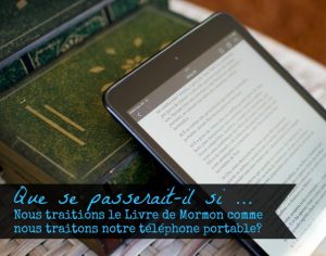 téléphone portable vs livre de mormon