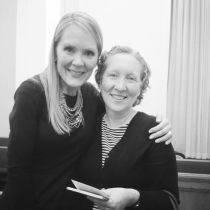 With friend Ellen while in Boston on book tour