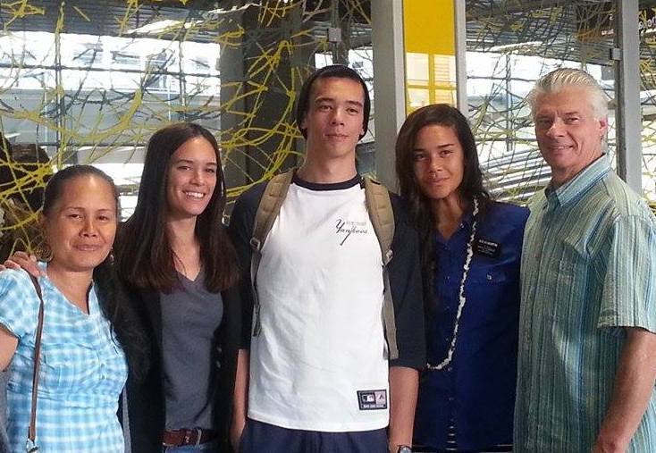 la famille Martin au retour de mission