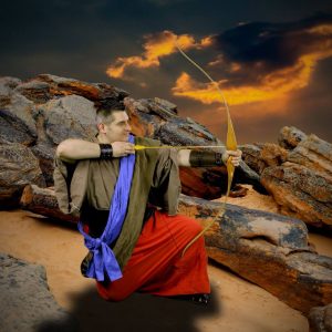 photo publicitaire pour la comédie musicale Moi Néphi