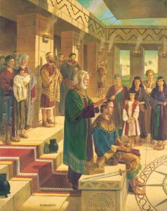 roi benjamin donne le royaume à Mosiah