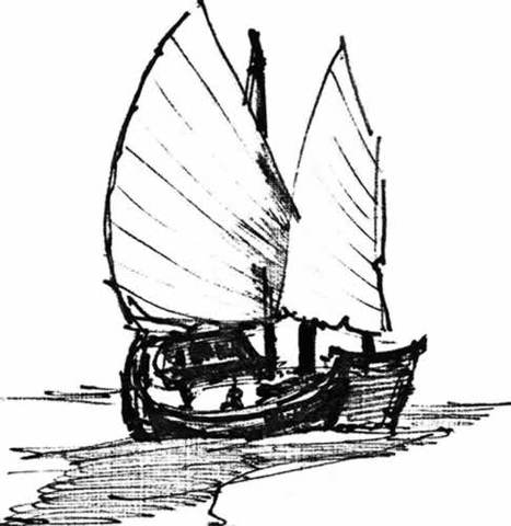 dessin de bateau par Henry B. Eyring