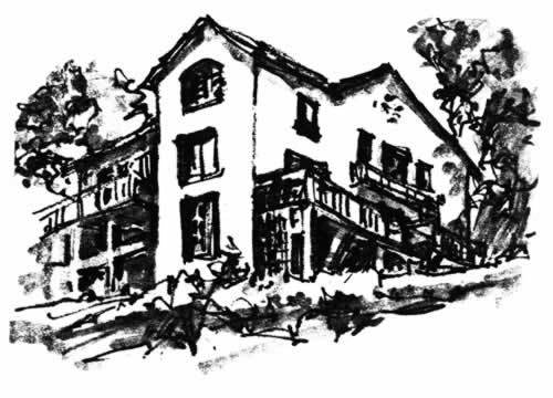 croquis par Henry B. Eyring d'une maison