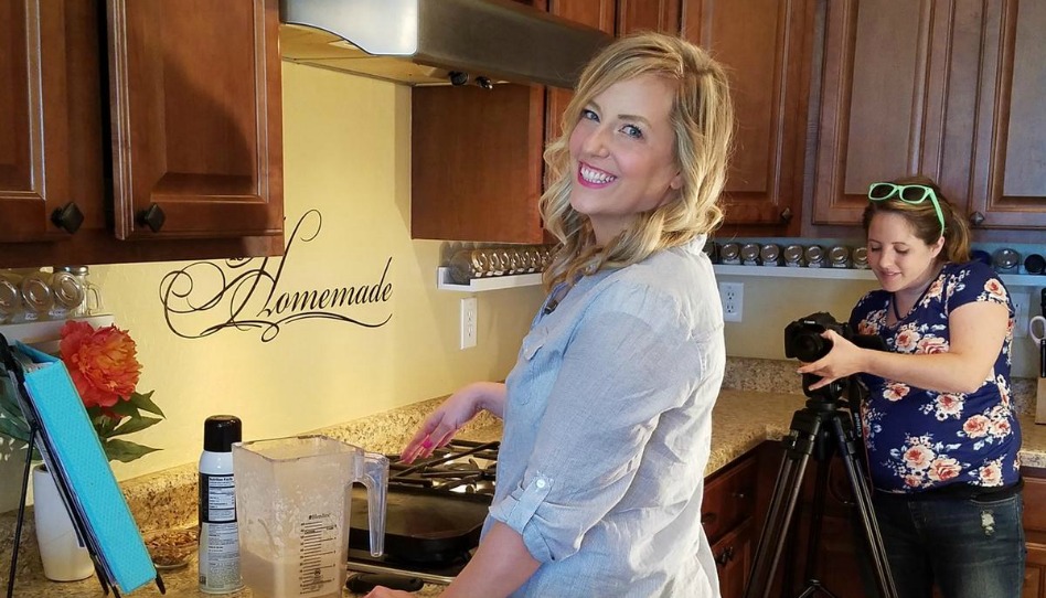tournage d'une vidéo sur des recettes avec vos réserves
