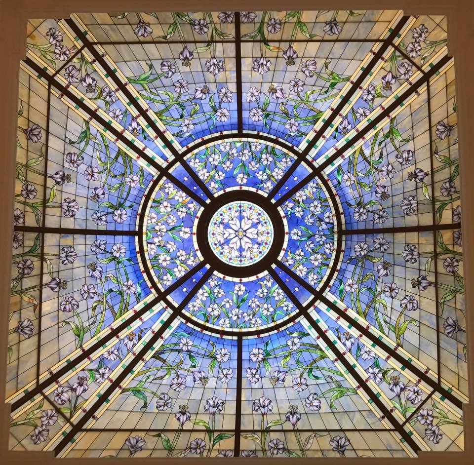 verrière vitrail temple de Paris