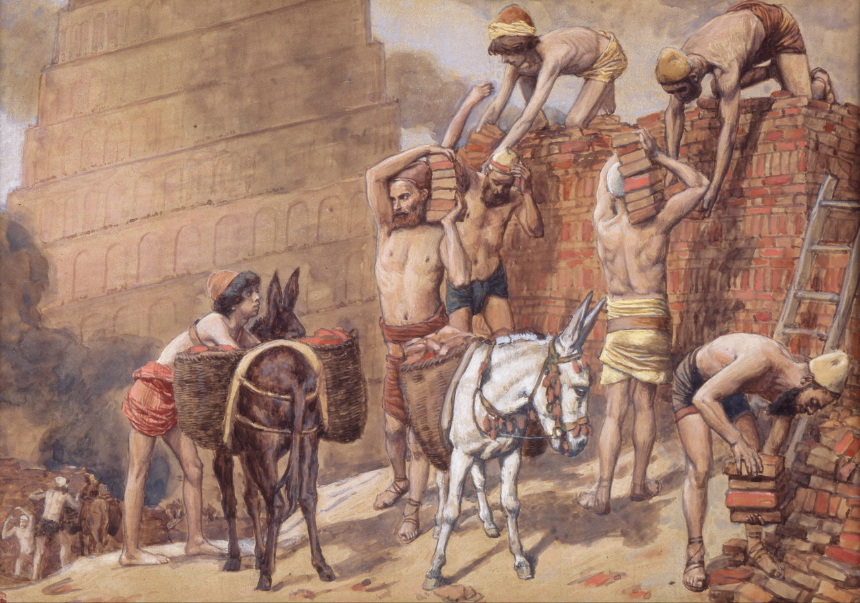la construction de la tour de Babel