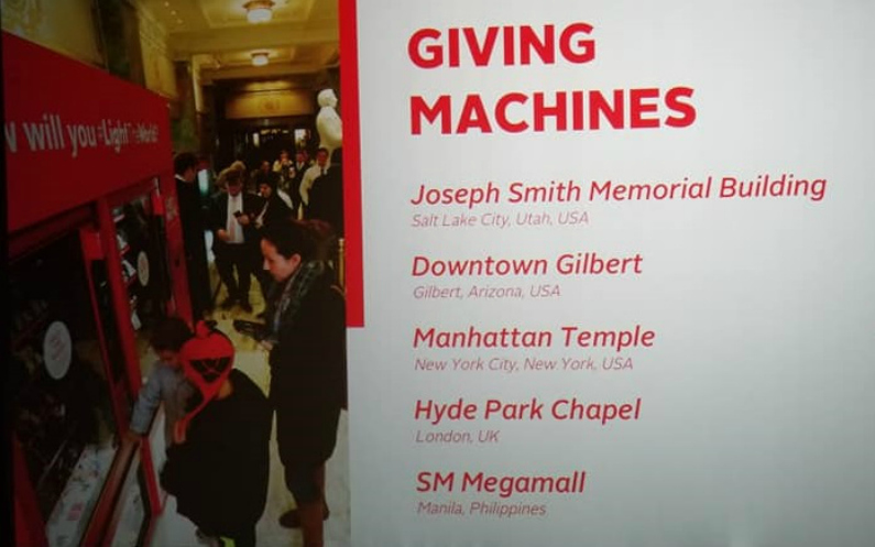 les machines à dons illuminer le monde 2018