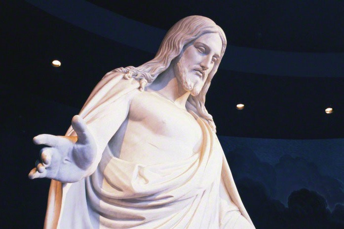 Statue du Christus, à Salt Lake City